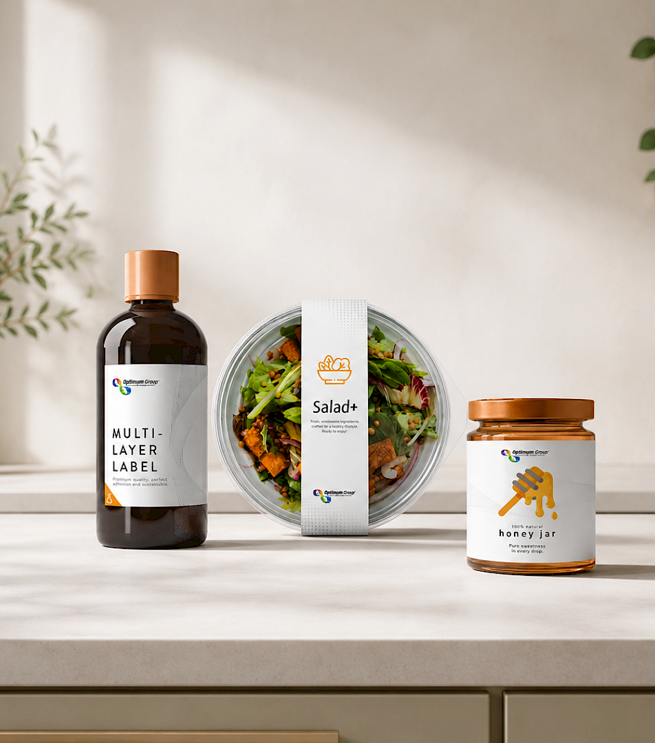 Produkte, Optimum Group™ HP-ETIKETT, Etiketten, flexible Verpackungslösungen, Etikettendruckerei